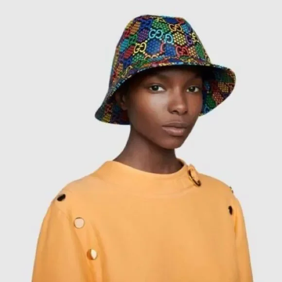 GucciGG Psychedelic Bucket Hat w/ Tags